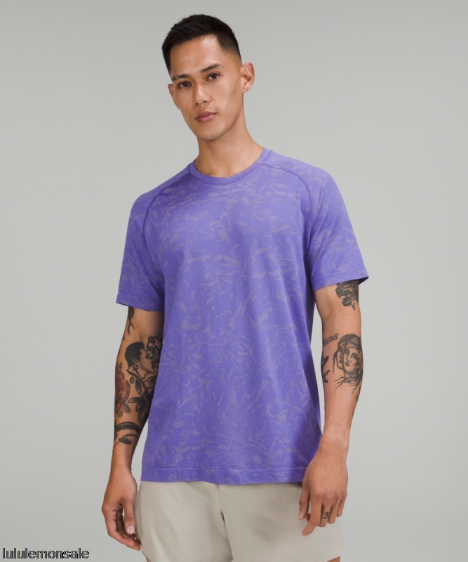 Lululemon Deutschland DELULU766 | Lululemon Deutschland Block Floral Prosecco Metal Vent Tech Kurzarmshirt 20